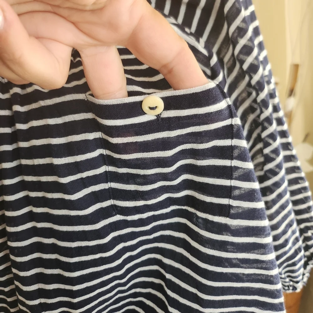 J.Crew Whisper Gauze Peasant Blouse Top size XXS NEW